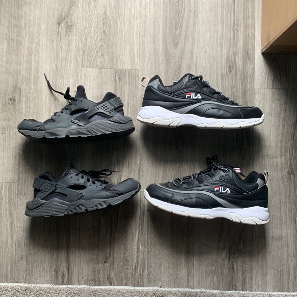 Sneaker Bundle Sale Nike Huarches and Filas